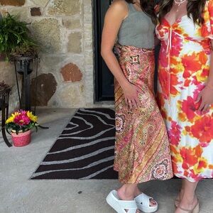Print Maxi Skirt